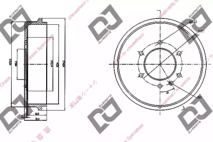 Тормозный барабан DJ PARTS BR1079